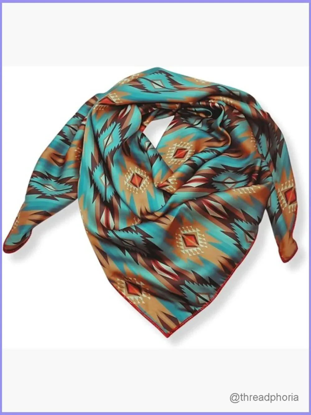 Silk Charmeuse Western Square Scarf 36in Wild Rag Bandana Neckwear